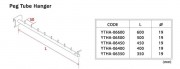 Gondola Shelving Accessories Peg Tube Hanger,gondola unit, gondola display